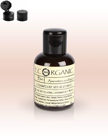 Shampooing ecorganique &agrave; la menthe 40 ml standard | 24 unit&eacute;s.