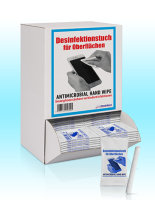 Disinfectant wipes for surfaces in the box